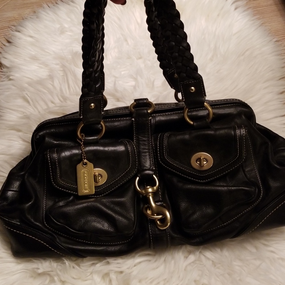 Coach Doctor Bag With Woven Handles Gem